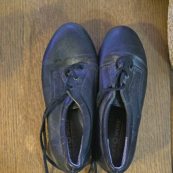 Soft Spots Shoes - Softspots Women's Black Lace-Up Shoes